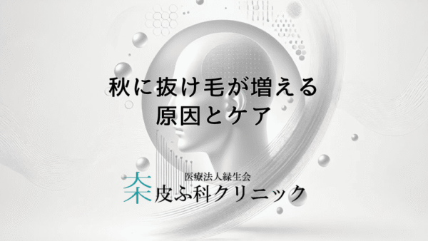 秋に抜け毛が増える原因と季節別の髪の毛のケア方法