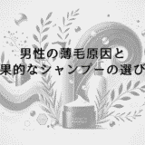 男性の薄毛原因と効果的なシャンプーの選び方