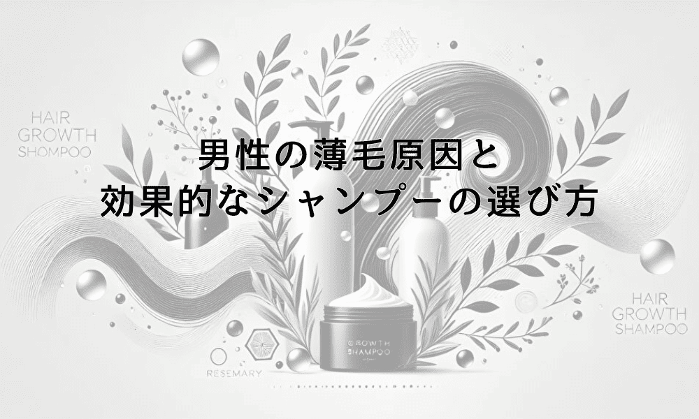 男性の薄毛原因と効果的なシャンプーの選び方