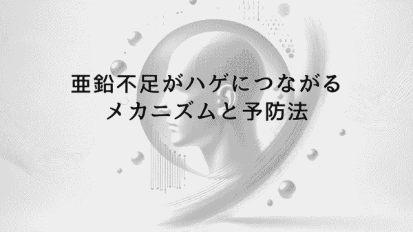 亜鉛不足がハゲにつながるメカニズムと予防法