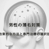 男性の薄毛対策 - 効果的な方法と専門治療の選択肢
