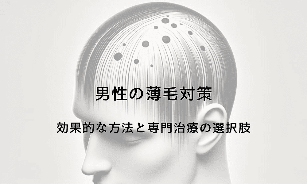 男性の薄毛対策 - 効果的な方法と専門治療の選択肢