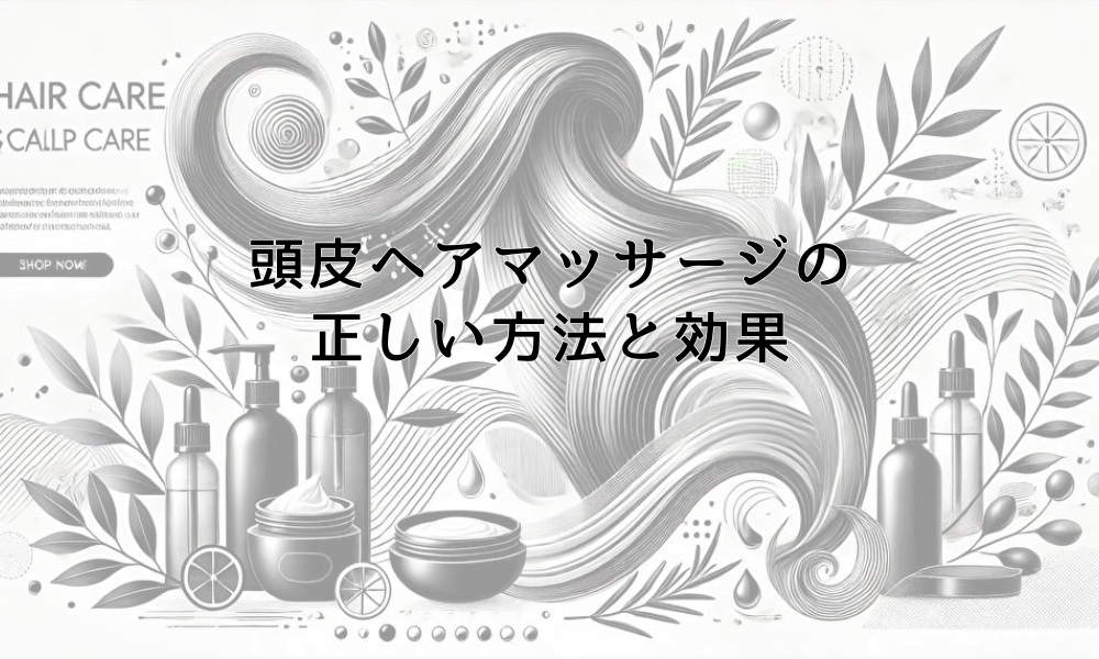 頭皮ヘアマッサージの正しい方法と薄毛予防への効果