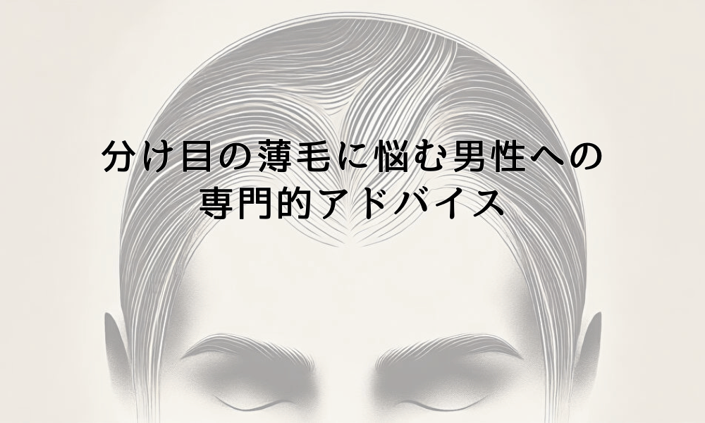 分け目の薄毛に悩む男性への専門的アドバイス