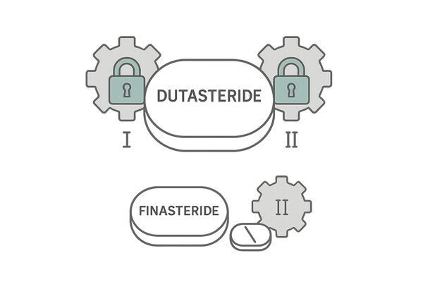 デュタステリドの強力抑制イラスト