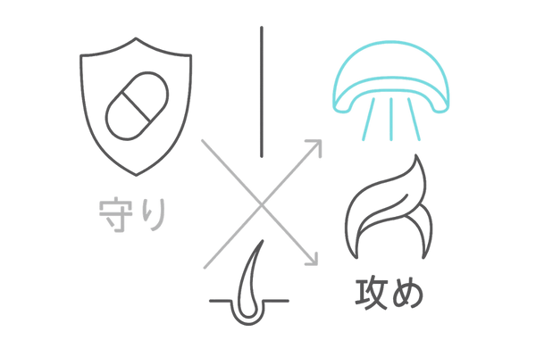 守りのフィナステリドと攻めの光治療