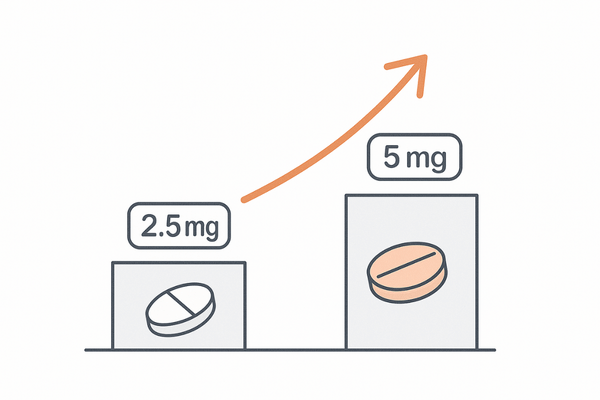ミノキシジル増量ステップ 2.5mg→5mg