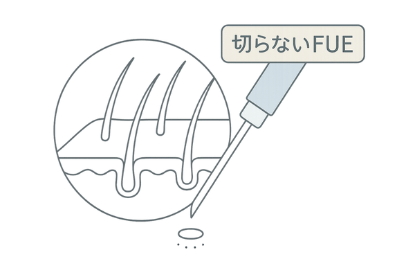 FUE自毛採取パンチツールの工程図