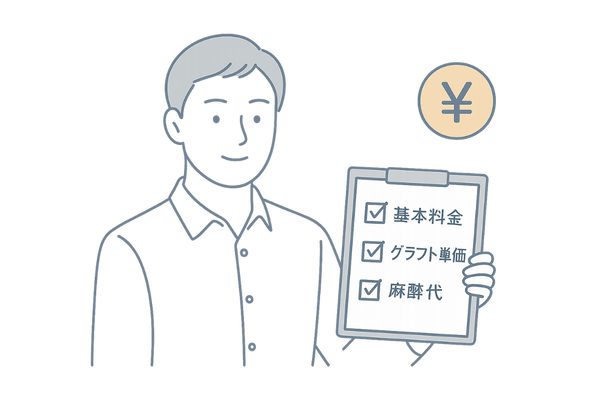 自毛植毛費用の内訳チェックリスト
