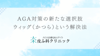 AGA対策の新たな選択肢 – ウィッグ（かつら）という解決法