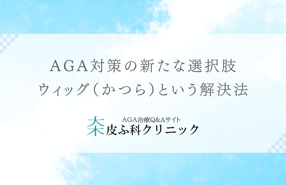 AGA対策の新たな選択肢 - ウィッグ（かつら）という解決法