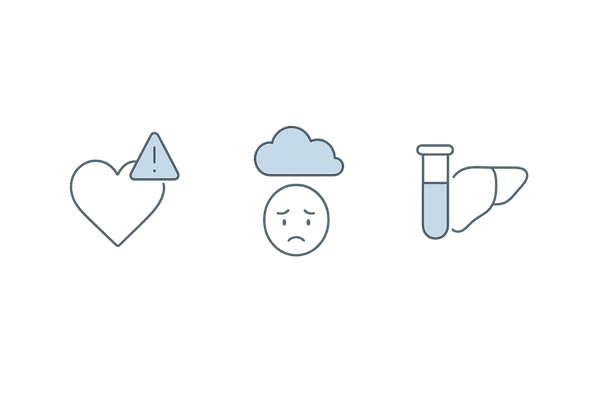 フィナステリドの主な副作用(性機能・気分・肝機能)