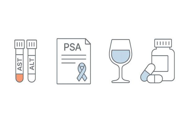 血液検査・PSA・飲酒/併用薬のチェックポイント