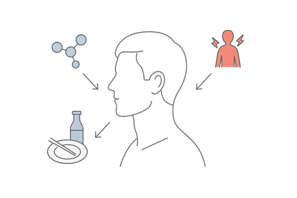 びまん性脱毛症の主因マップ：ホルモン・ストレス・生活習慣