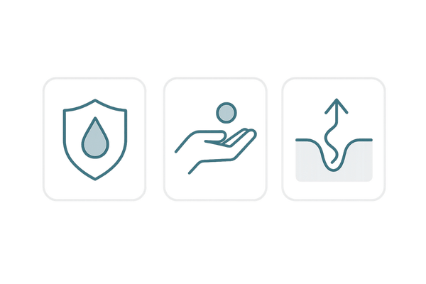 びまん性に適した有効成分の方向性：抗炎症・皮脂コントロール・血行促進