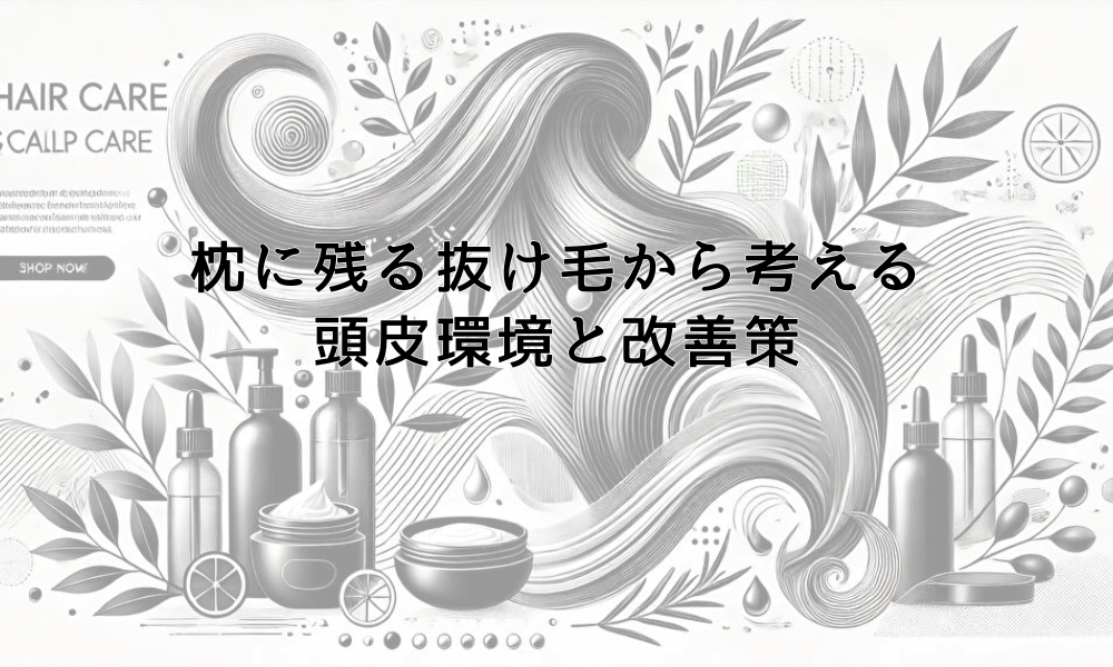 枕に残る抜け毛から考える頭皮環境と改善策