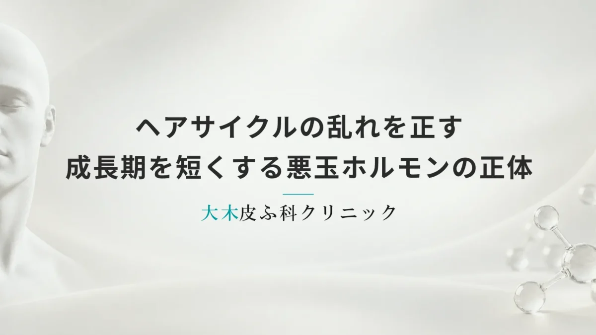 ヘアサイクルの乱れを正す|成長期を短くする悪玉ホルモンの正体
