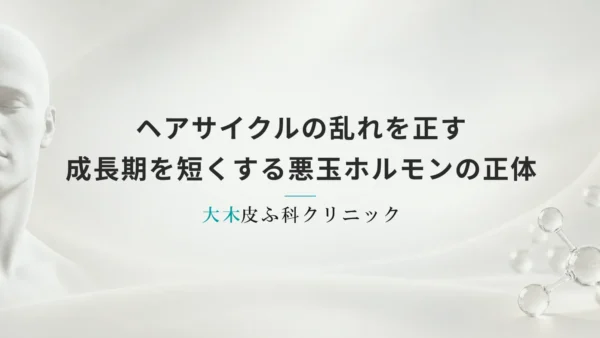 ヘアサイクルの乱れを正す｜成長期を短くする悪玉ホルモンの正体