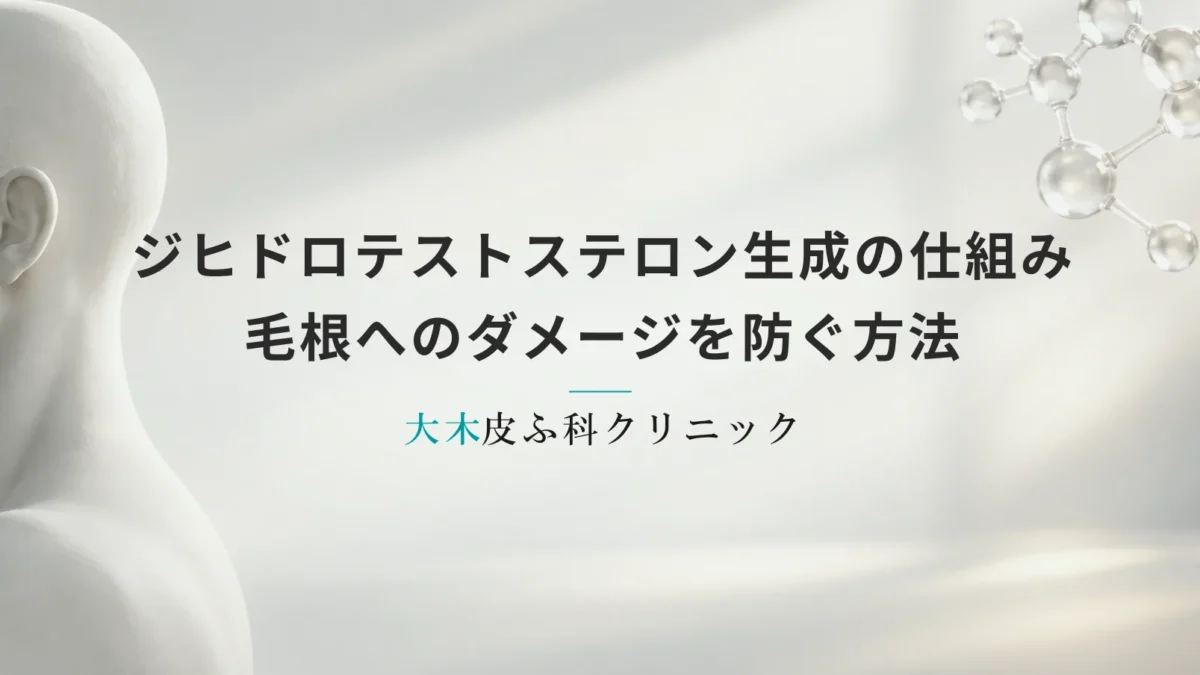 ジヒドロテストステロン生成の仕組みと毛根へのダメージを防ぐ方法