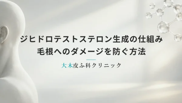 ジヒドロテストステロン生成の仕組みと毛根へのダメージを防ぐ方法