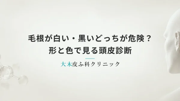 抜け毛の毛根が白い・黒いどっちが危険？形と色で見る頭皮診断