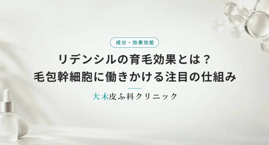 リデンシルの育毛効果とは?【毛包幹細胞】に働きかける注目の仕組み