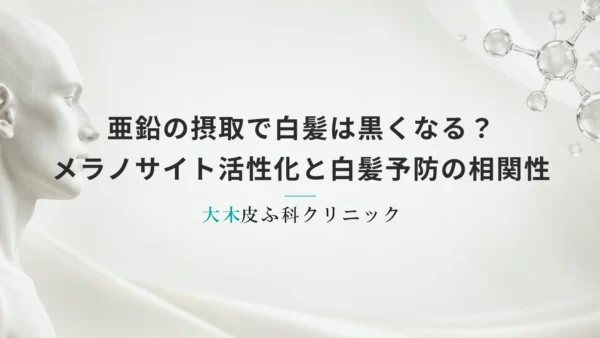 亜鉛の摂取で白髪は黒くなる？男性の髪のメラノサイト活性化と白髪予防の相関性