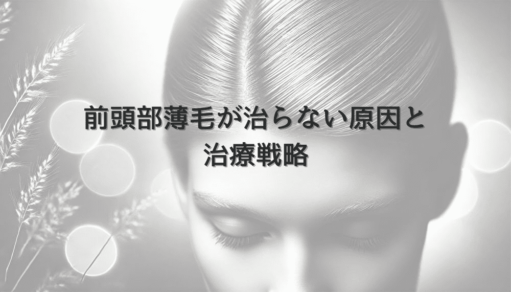 女性の前頭部薄毛が治らない原因と専門医による治療戦略
