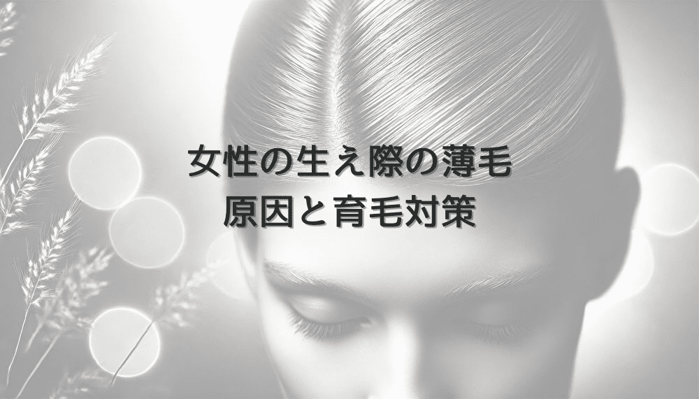 生え際の薄毛に悩む女性へ｜原因と育毛対策