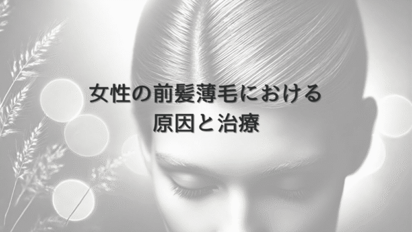 女性の前髪薄毛における原因と治療 – 髪型による対処法
