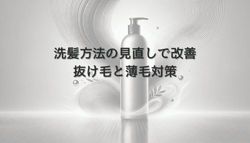 洗髪方法の見直しで改善する女性の抜け毛と薄毛対策