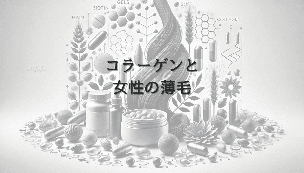 コラーゲンと女性の薄毛 - 栄養補給の重要性