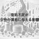 亜鉛不足が女性の薄毛に与える影響と改善方法