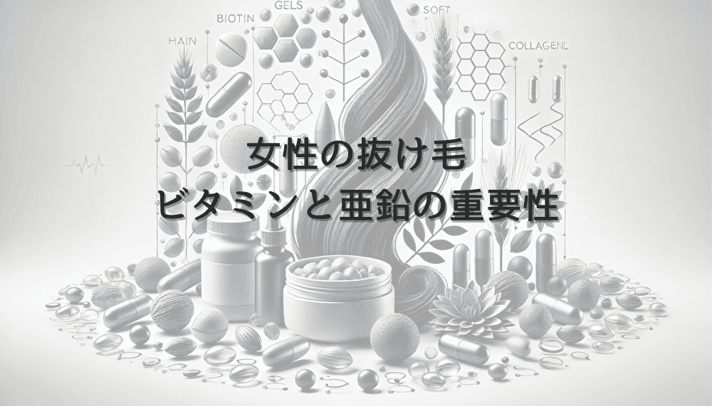 女性の抜け毛治療に必要な栄養素 - ビタミンと亜鉛の重要性