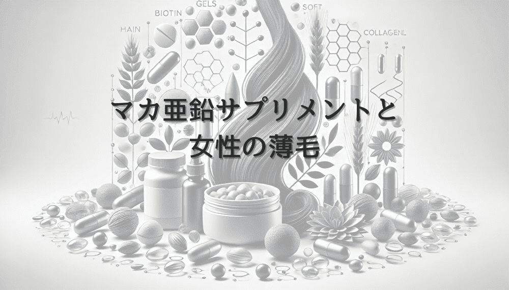 マカ亜鉛サプリメントと女性の薄毛｜副作用と注意点