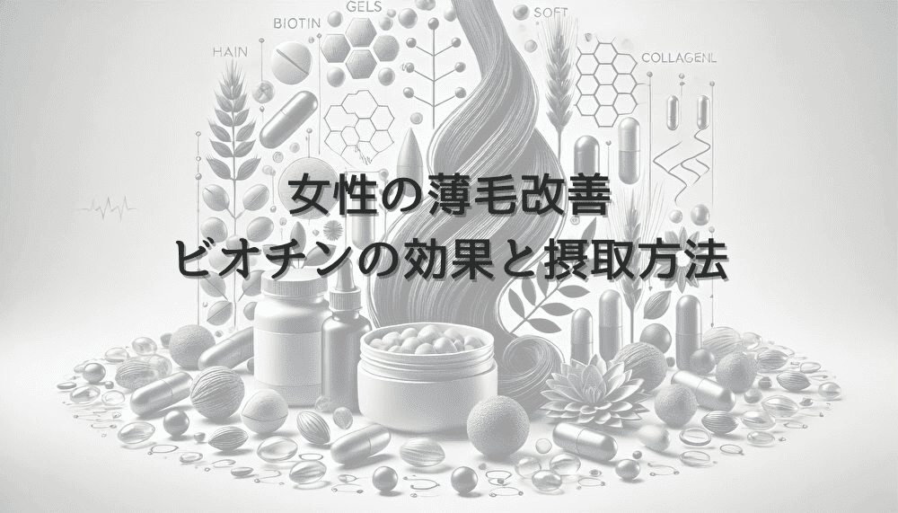 女性の薄毛改善におけるビオチンの効果と摂取方法