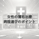 女性の薄毛治療における病院選びのポイント