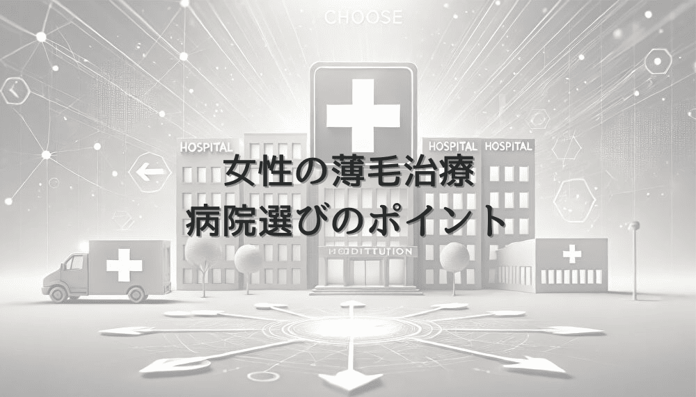 女性の薄毛治療における病院選びのポイント