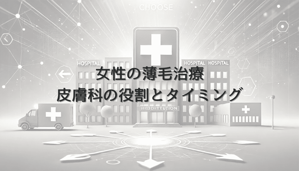 女性の薄毛治療における皮膚科の役割と受診のタイミング