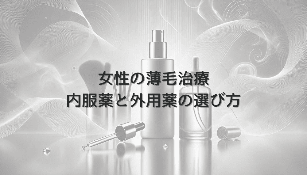 女性の薄毛治療 - 内服薬と外用薬の使い分けと選び方