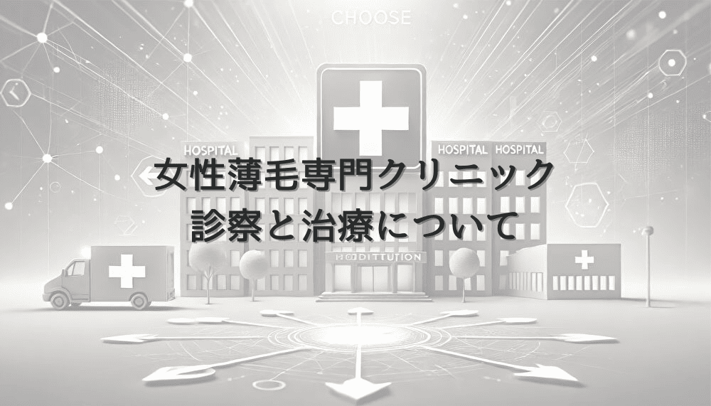 女性の薄毛専門クリニックでの診察と治療について
