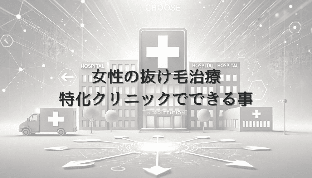 女性の抜け毛治療に特化したクリニックでできること