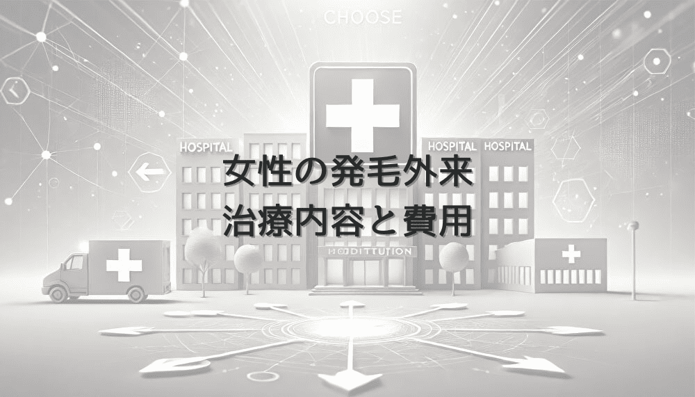 女性の発毛外来での治療内容と費用について