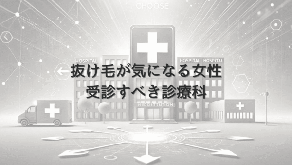 抜け毛が気になる女性が受診すべき診療科について