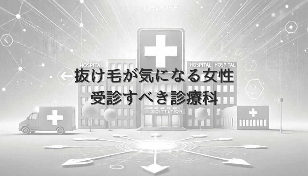 抜け毛が気になる女性が受診すべき診療科について