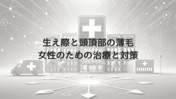 生え際と頭頂部の薄毛｜女性のための治療と対策