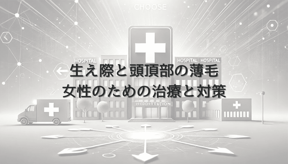 生え際と頭頂部の薄毛｜女性のための治療と対策
