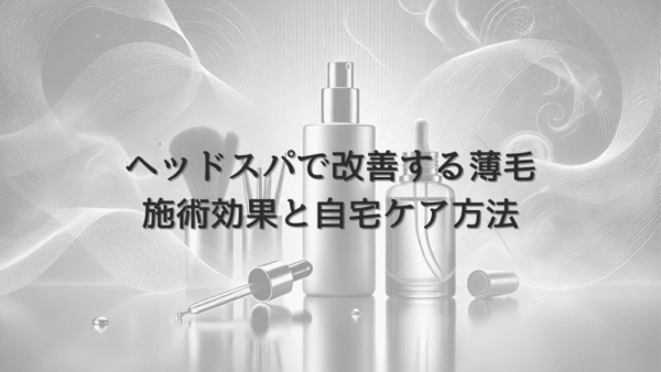 ヘッドスパで改善する女性の薄毛 – 施術効果と自宅ケア方法