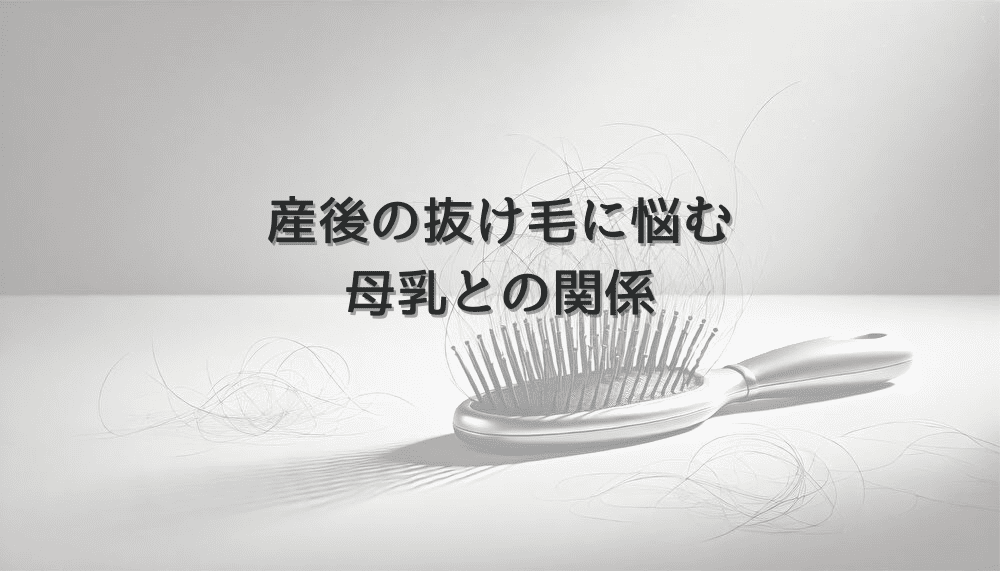 産後の抜け毛に悩む女性が知っておきたい母乳との関係