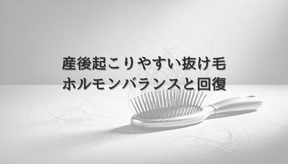 産後の女性に起こりやすい抜け毛｜ホルモンバランスと回復過程